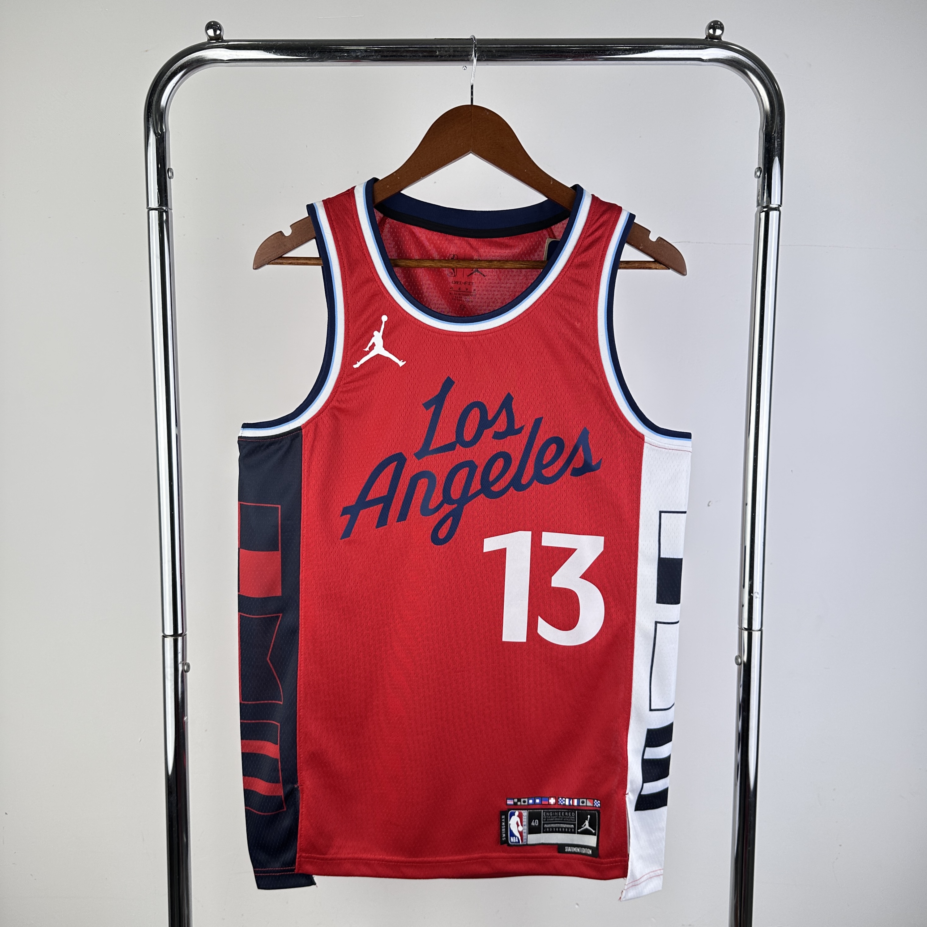 Men Los Angeles Clippers #13 George Red Season Jordan style 2025 NBA Jersey